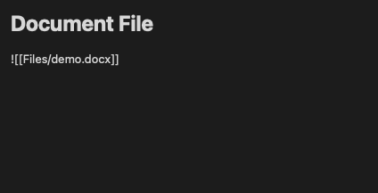Before DOCX support